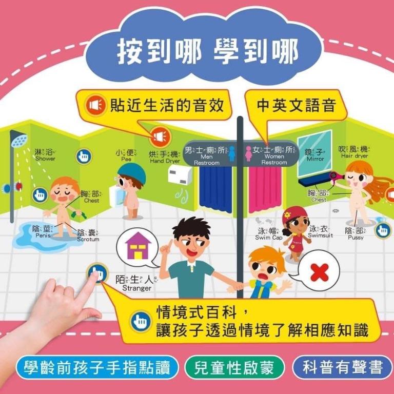 我的神奇身體手指按按點讀知識百科有聲書（中英雙語）